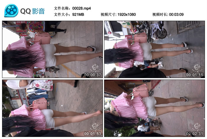 精选街拍视频 No.112 Paul大师作品 白色热裤美眉肩上有纹身 [MP4-921MB]