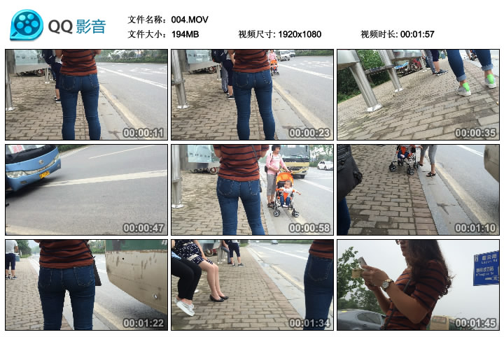 精选街拍视频 No.263 带子狼作品 等公交紧牛眼镜紧牛 [MOV-194MB]