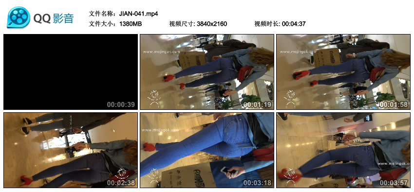 精选街拍视频 No.1118 若只如初见 极品风骚红高跟紧牛大美女第一季 [1.34GB]