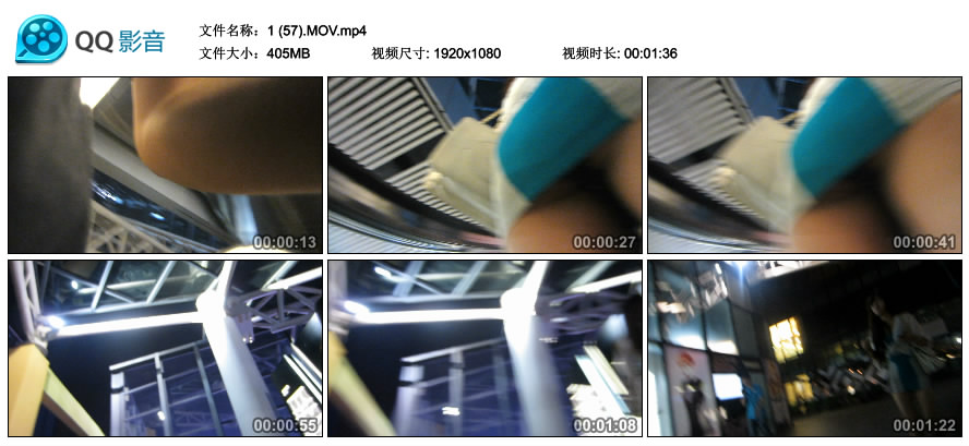 精选街拍视频 No.1282 超短齐B裙美眉,小PP都快漏出来了 [405MB]
