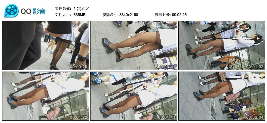 精选街拍视频 No.2387 玩cosplay的极品高颜值二次元美少女 [835MB]