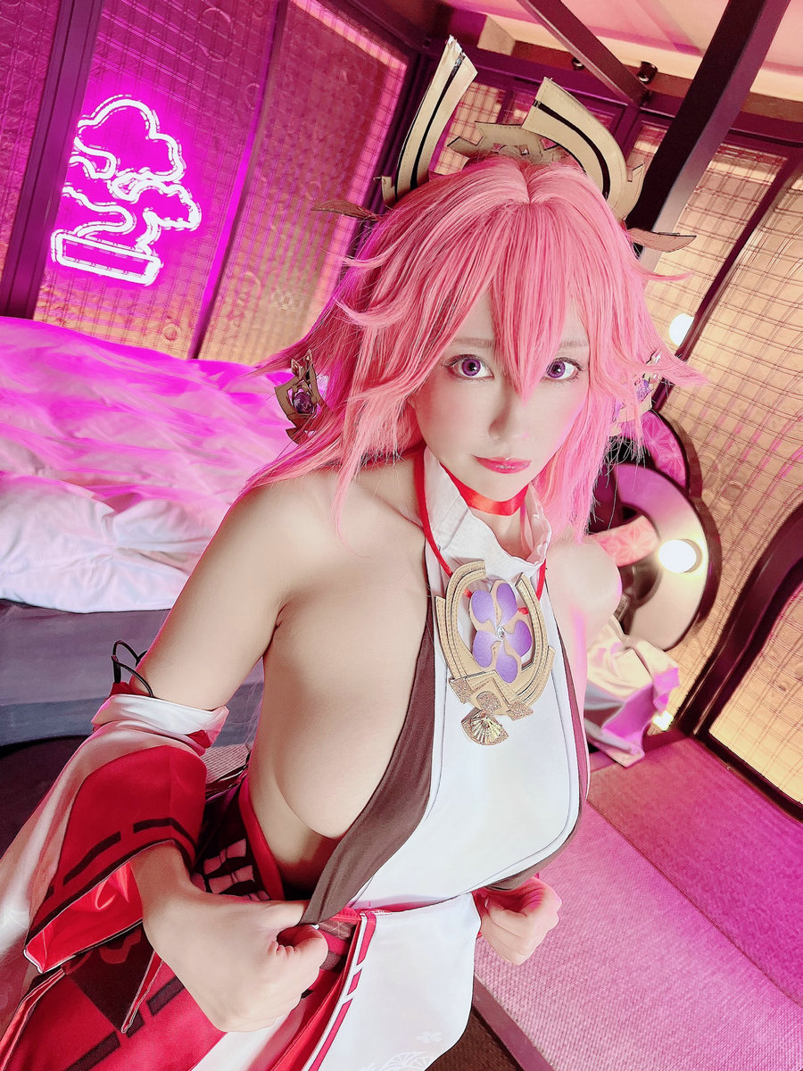 (Cosplay)[HERESY] Ringo Mitsuki 林檎蜜紀 - すっごい見せつけてくるえちち八重神子ﲯﯥ [29P61MB] ...