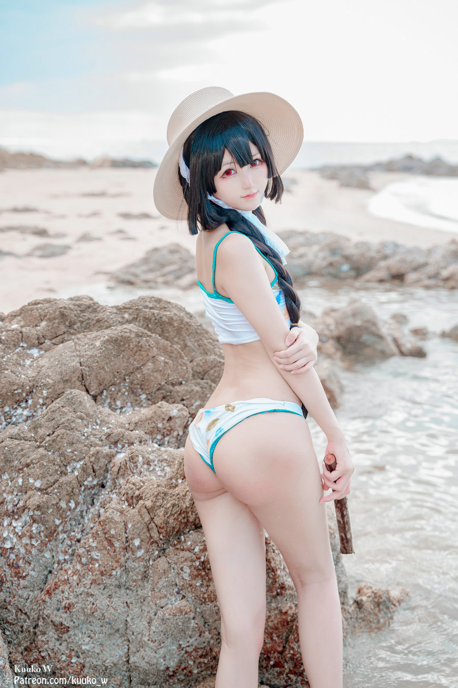 (Cosplay) [KuukoW] Kuuko クー子 - Miyu (Swimsuit) [23P106MB]