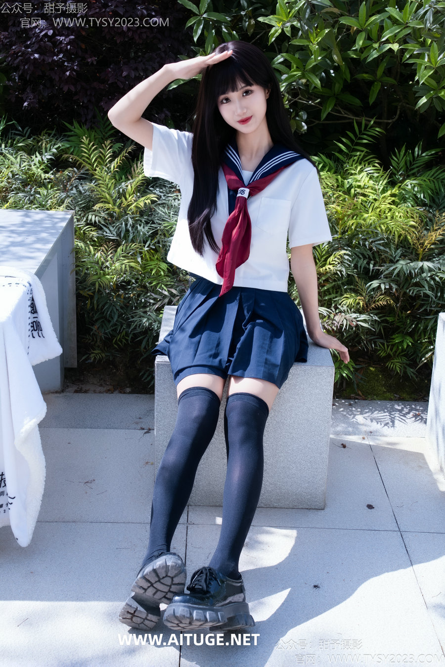 甜予摄影 No.193 小甜桃-皮鞋、大腿袜、裸足 [129P2V-9.26GB]