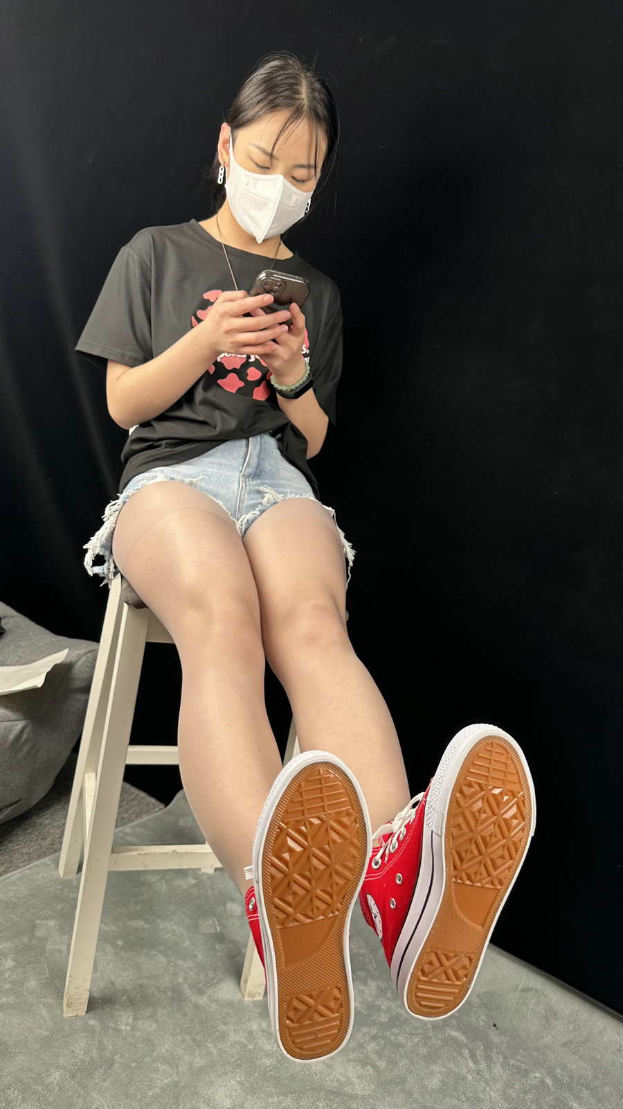 三禾摄影 No.047 休闲短裤 肉丝 帆布鞋 [183P1V-1.48GB]