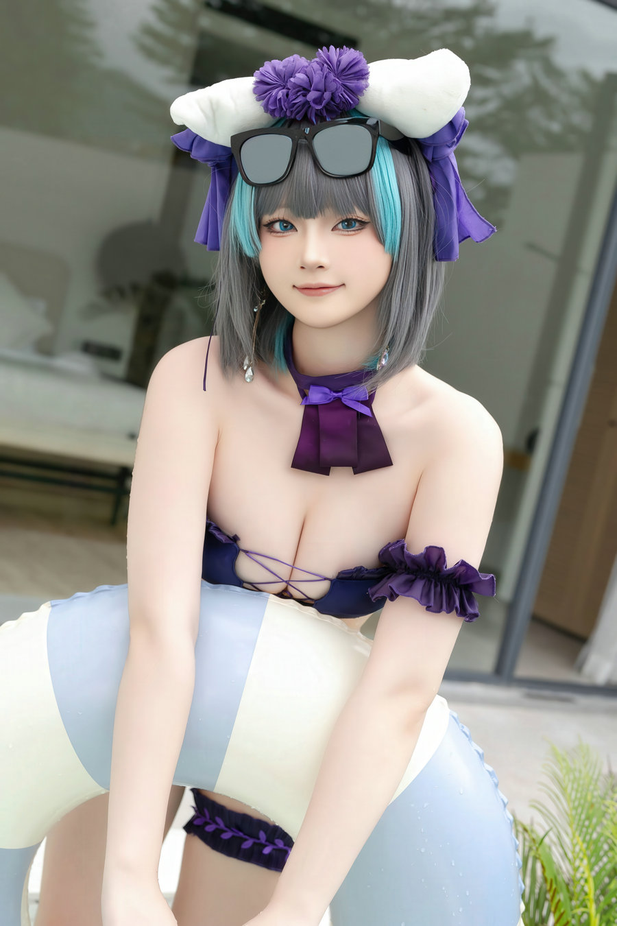 屿鱼 - 碧蓝航线 柴郡 泳装 [29P-235MB]