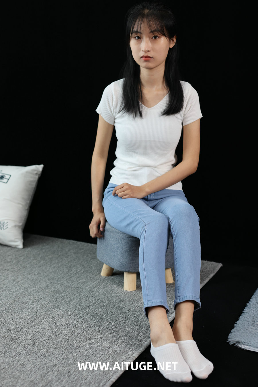 三禾摄影 No.065 牛仔裤 短丝 棉袜 [298P5V-3.18GB]