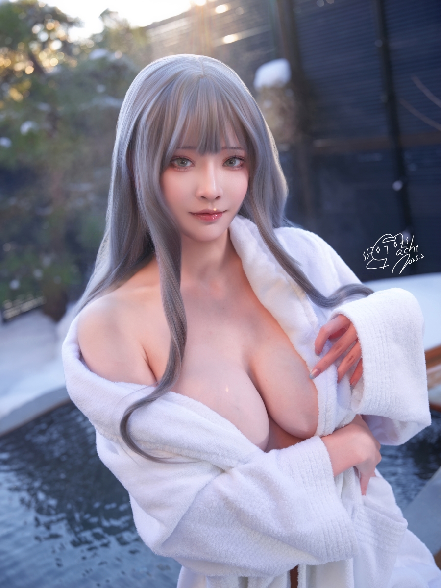 Machi馬吉 - 温泉浴袍 [24P1V-613MB]