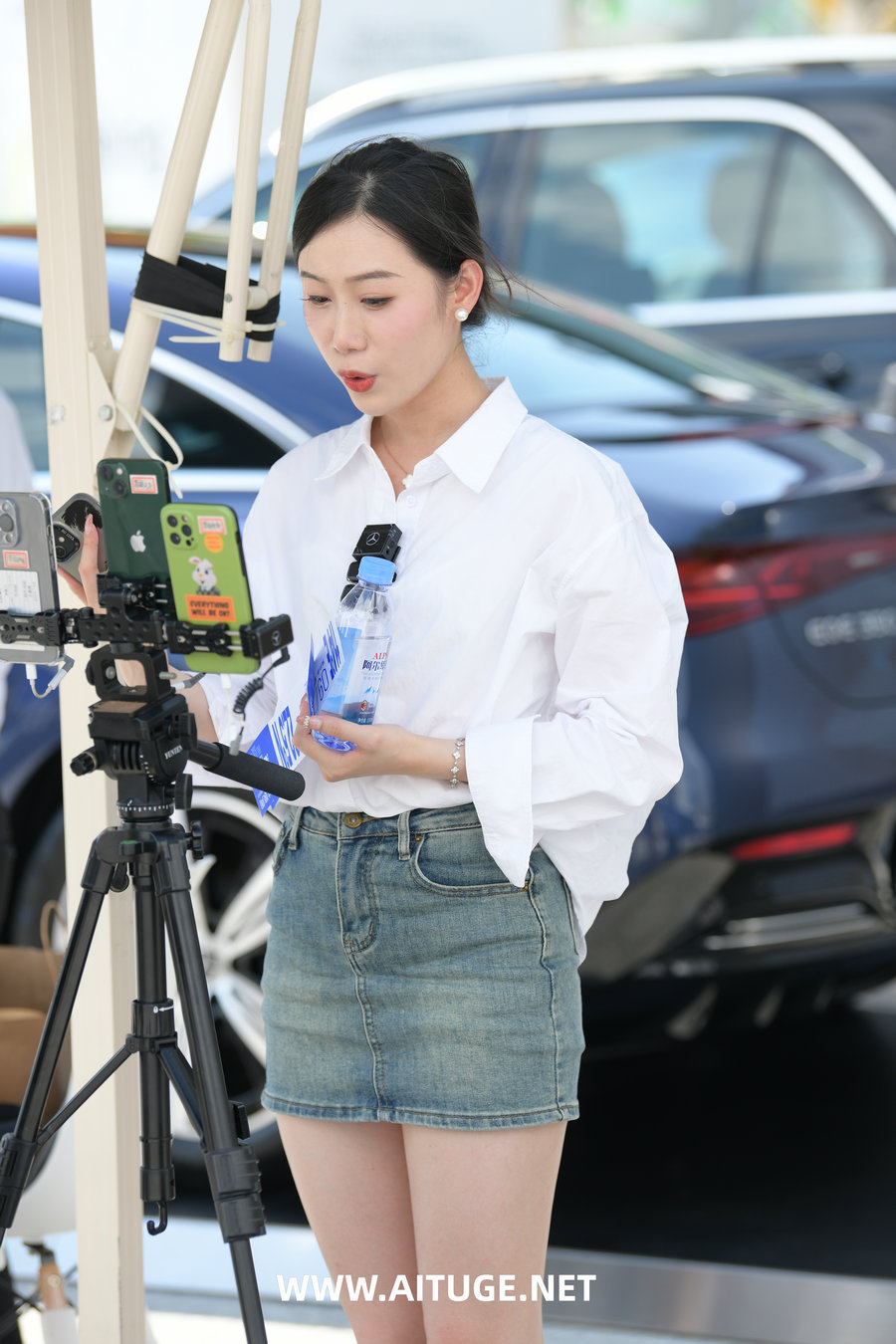 精选街拍视频 No.10057 衬衫牛仔裙 [96P-1.86GB]