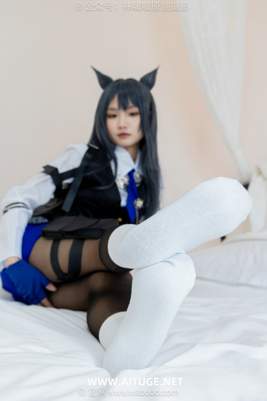 BoBoSocks袜啵啵 No.675 甜甜圈-靴子、纯白棉袜、薄黑丝 [152P1V-6.37GB]