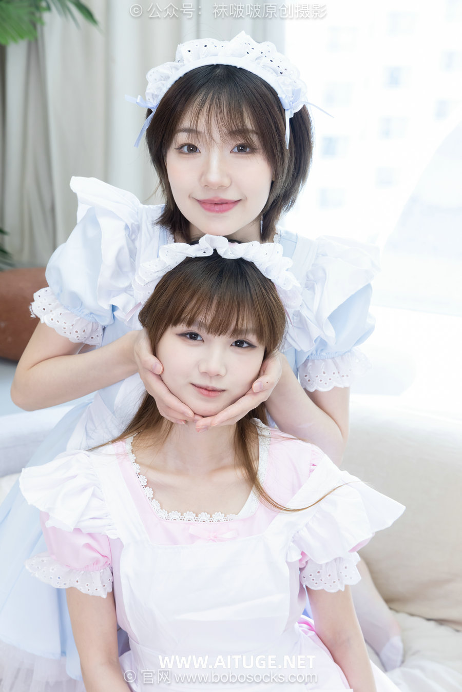 BoBoSocks袜啵啵 No.745 小甜豆甜甜圈-女仆装、皮鞋、薄白丝 [160P1V-5.87GB]