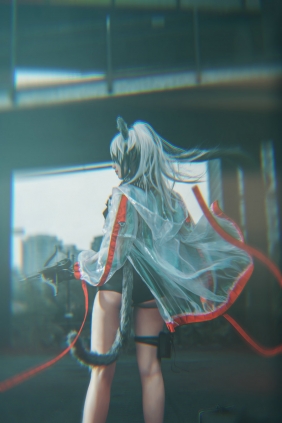 动漫博主如月灰 - 明日方舟 黑 [9P-41MB]