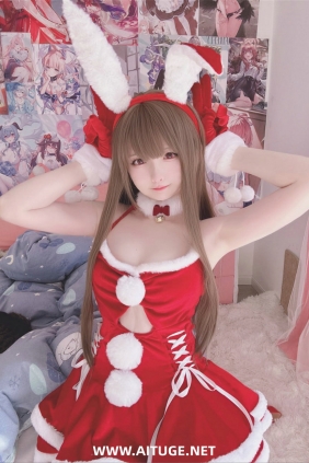 萌妹子习呆呆 - バニーサンタ [18P2V-35MB]