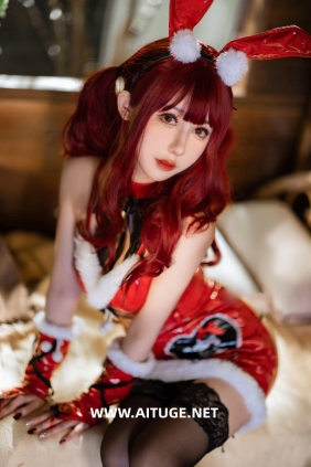 仙女月 - 红色圣诞兔 [32P-839MB]