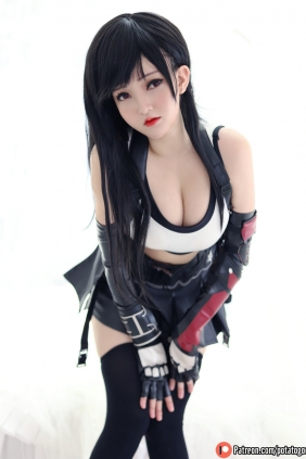 Coser小姐姐Potato Godzilla - Tifa [97P-489MB]