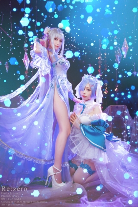 Miyana咪呀&紫玥桃 - 水晶连衣裙 [13P-69MB]